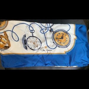 ROLEX Scarf Silk 90 cm Square Pocket Watch